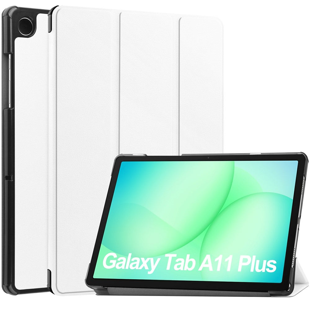 Samsung Galaxy Tab A9+/A11+ Hülle: Leder, Standfunktion, Displayschutz, stoßfest, schlank
