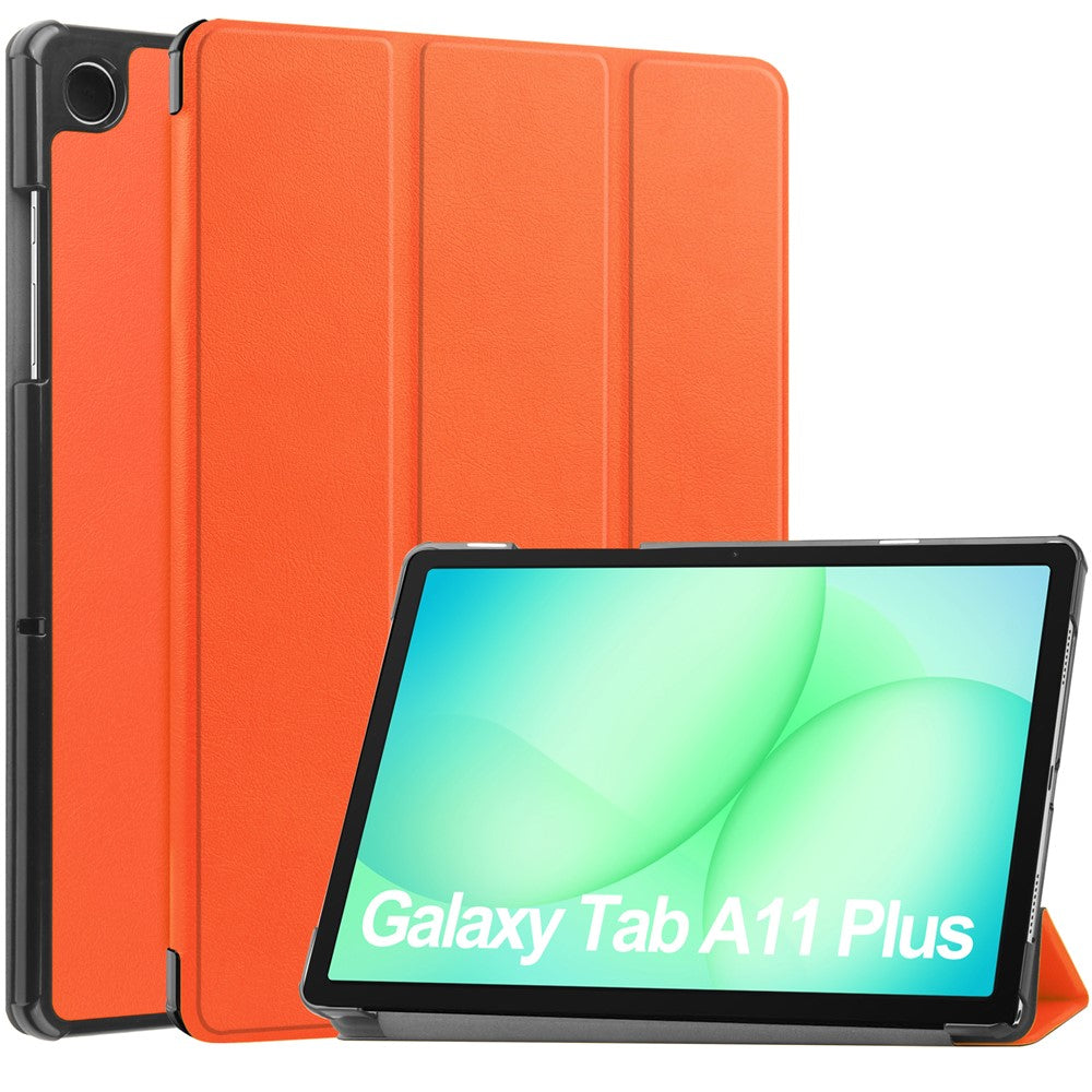 Samsung Galaxy Tab A9+/A11+ Hülle: Leder, Standfunktion, Displayschutz, stoßfest, schlank