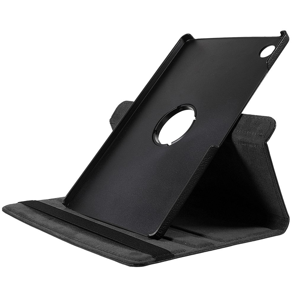 Hülle für Samsung Galaxy Tab A11+ mit 360° Drehständer, PU Leder + PC, mit Gummiband