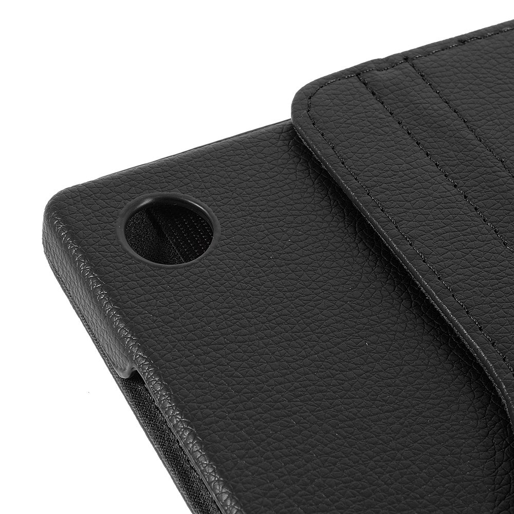 Hülle für Samsung Galaxy Tab A11+ mit 360° Drehständer, PU Leder + PC, mit Gummiband