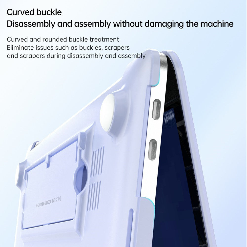 For MacBook Neo 13 inch (2026) Case Foldable Stand Heat Dissipation PC Laptop Protective Shell