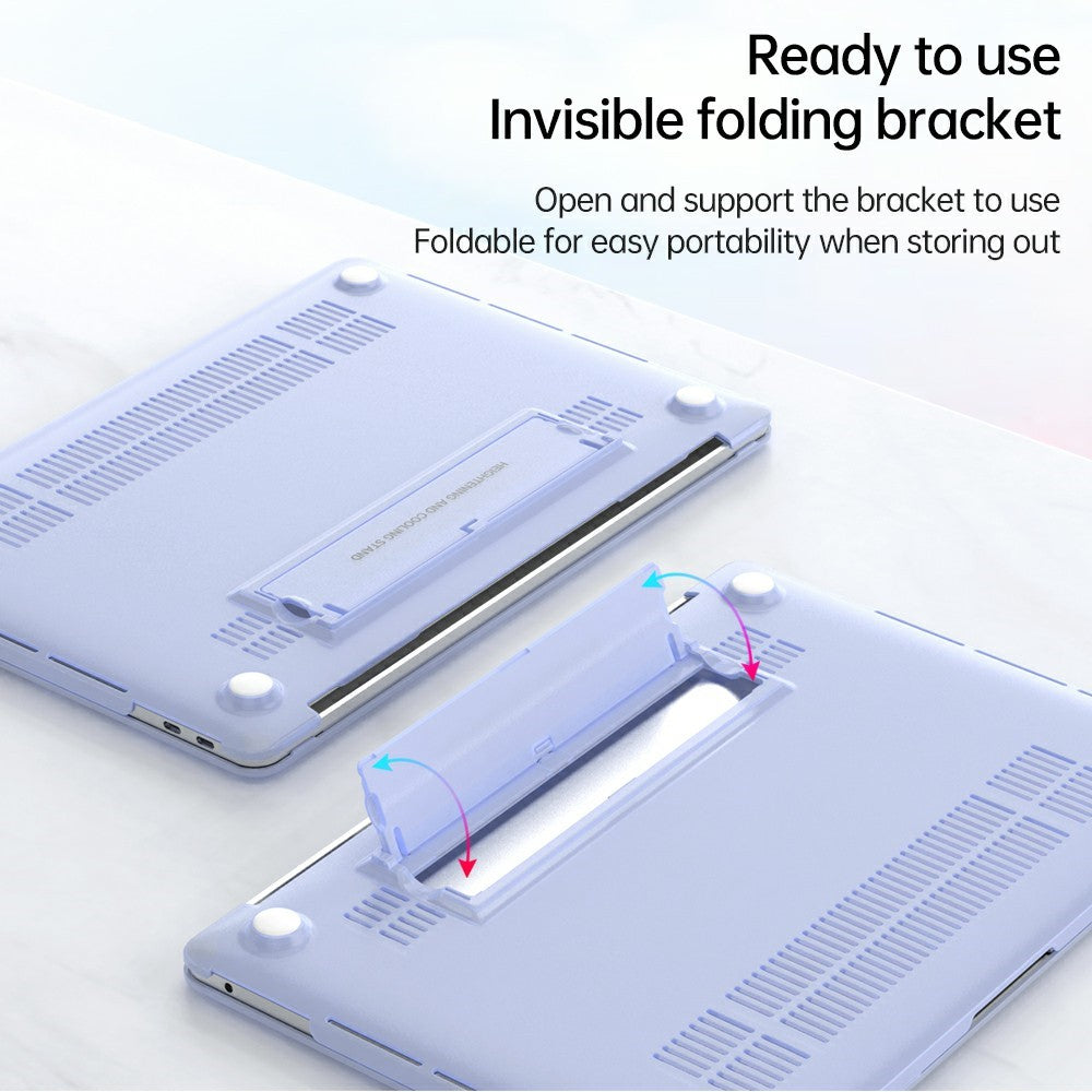 For MacBook Neo 13 inch (2026) Case Foldable Stand Heat Dissipation PC Laptop Protective Shell