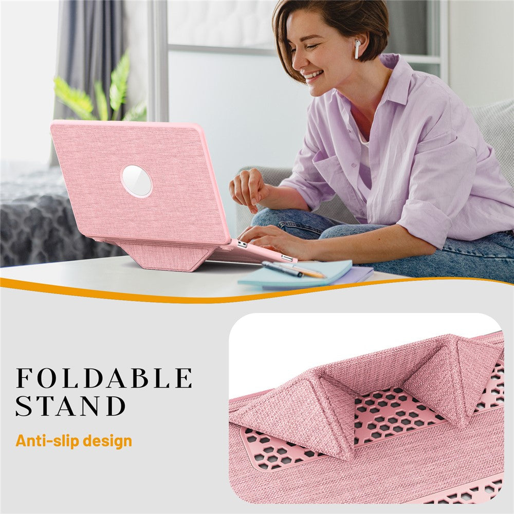 For MacBook Neo 13 inch (2026) Kickstand Case Laptop Cover with Logo View
