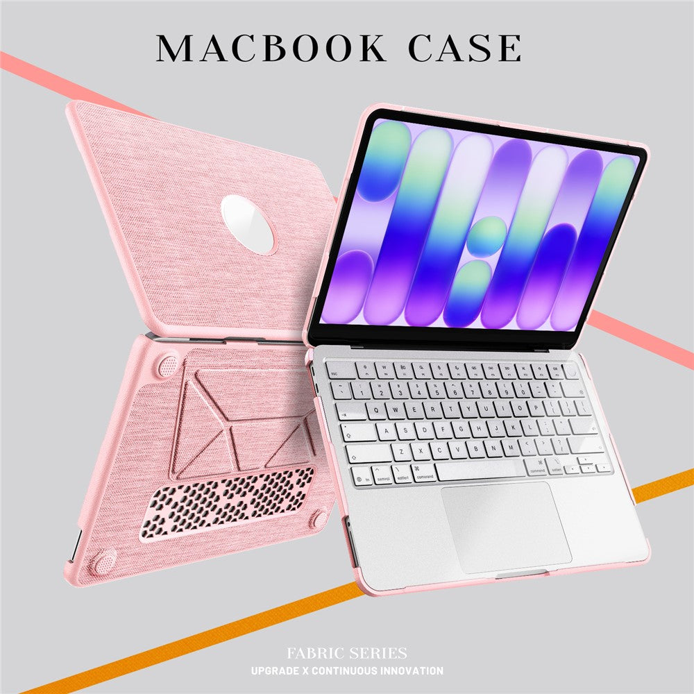 For MacBook Neo 13 inch (2026) Kickstand Case Laptop Cover with Logo View