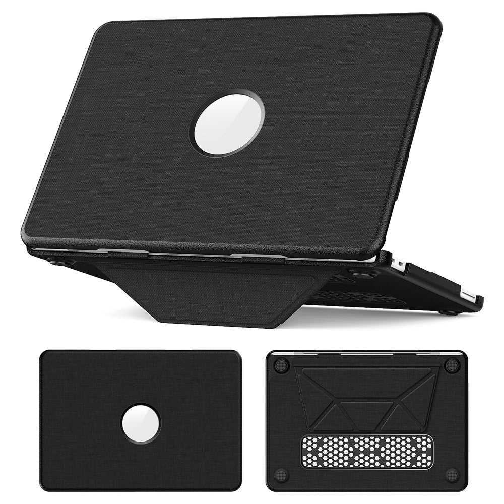 For MacBook Neo 13 inch (2026) Kickstand Case Laptop Cover with Logo View