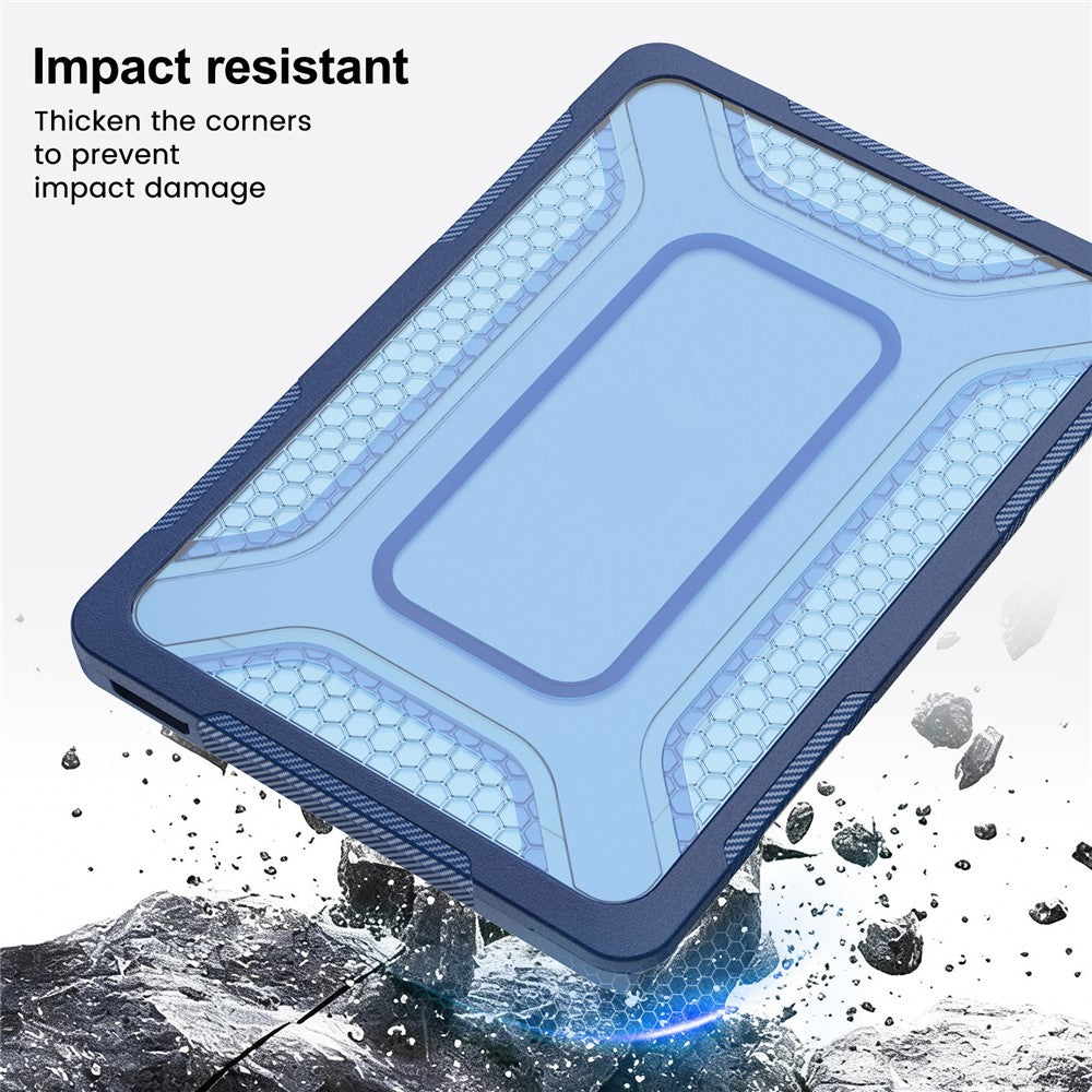 For MacBook Neo 13 inch (2026) Protective Case with Metal Kickstand Honeycomb Cooling Design PC+TPU Laptop Cover