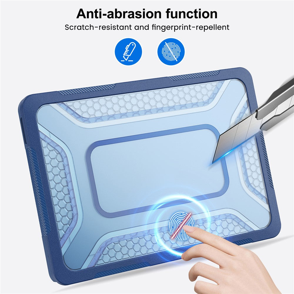 For MacBook Neo 13 inch (2026) Protective Case with Metal Kickstand Honeycomb Cooling Design PC+TPU Laptop Cover