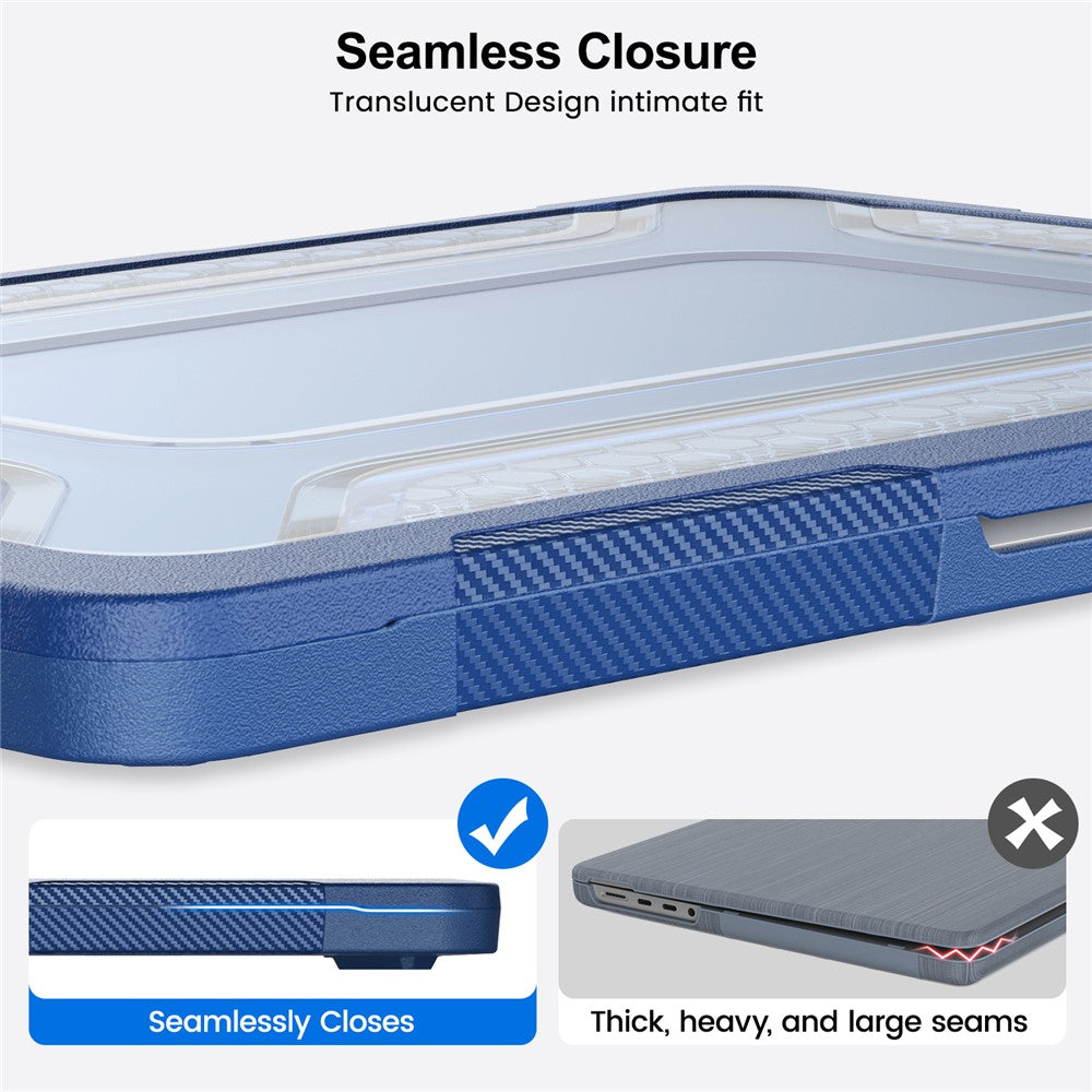 For MacBook Neo 13 inch (2026) Protective Case with Metal Kickstand Honeycomb Cooling Design PC+TPU Laptop Cover
