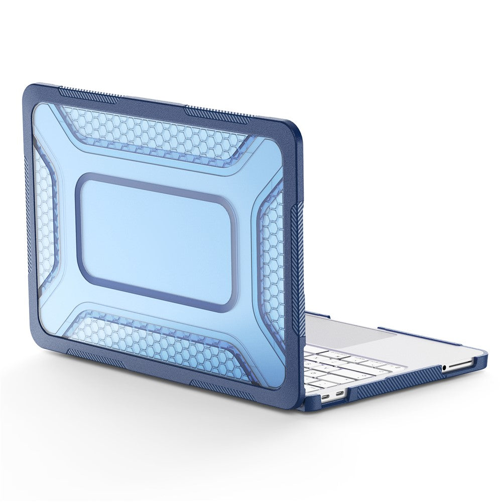 For MacBook Neo 13 inch (2026) Protective Case with Metal Kickstand Honeycomb Cooling Design PC+TPU Laptop Cover