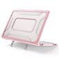 For MacBook Neo 13 inch (2026) Protective Case with Metal Kickstand Honeycomb Cooling Design PC+TPU Laptop Cover