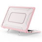 Protective Case with Metal Kickstand for MacBook Air 13 inch (2026) / (2025) / (2024) / (2022) Honeycomb Cooling Design PC+TPU Laptop Cover