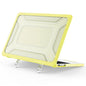 Protective Case with Metal Kickstand for MacBook Air 13 inch (2026) / (2025) / (2024) / (2022) Honeycomb Cooling Design PC+TPU Laptop Cover