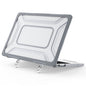 Protective Case with Metal Kickstand for MacBook Air 13 inch (2026) / (2025) / (2024) / (2022) Honeycomb Cooling Design PC+TPU Laptop Cover