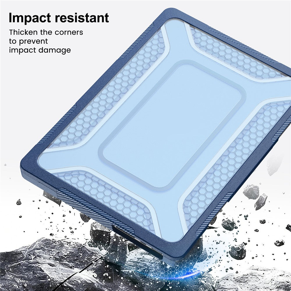 Protective Case with Metal Kickstand for MacBook Pro 14 inch (2026) / (2025) / (2024) / (2023) / (2022) / (2021) Honeycomb Cooling Design PC+TPU Laptop Cover