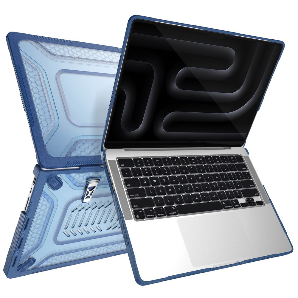 Protective Case with Metal Kickstand for MacBook Pro 14 inch (2026) / (2025) / (2024) / (2023) / (2022) / (2021) Honeycomb Cooling Design PC+TPU Laptop Cover
