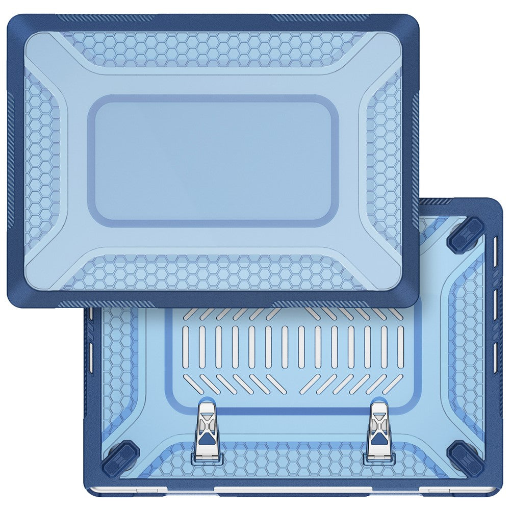 Protective Case with Metal Kickstand for MacBook Pro 14 inch (2026) / (2025) / (2024) / (2023) / (2022) / (2021) Honeycomb Cooling Design PC+TPU Laptop Cover