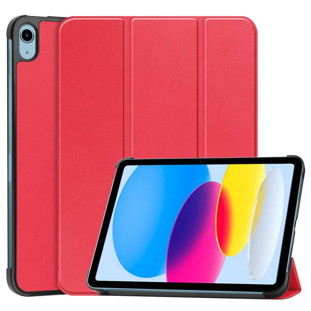 Schutzhülle aus PU-Leder für iPad (2025) / 10.9 (2022) mit Aufstellfunktion & Auto Wake/Sleep