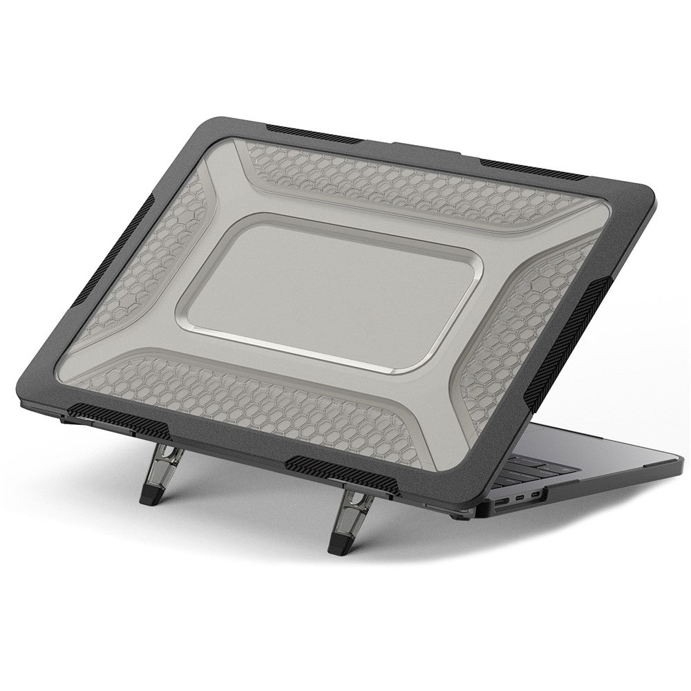 For MacBook Air 13 inch (2026) A3449 / (2025) A3240 / (2024) A3113 / (2022) A2681 Protective Case Anti-Scratch Laptop Hard PC Case with Kickstand