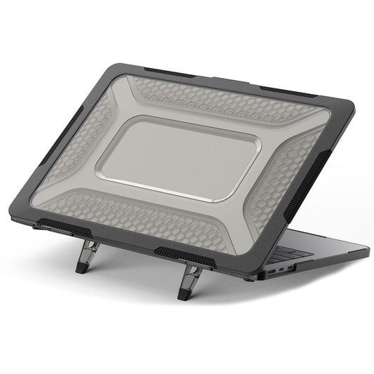 For MacBook Air 13 inch (2026) A3449 / (2025) A3240 / (2024) A3113 / (2022) A2681 Protective Case Anti-Scratch Laptop Hard PC Case with Kickstand