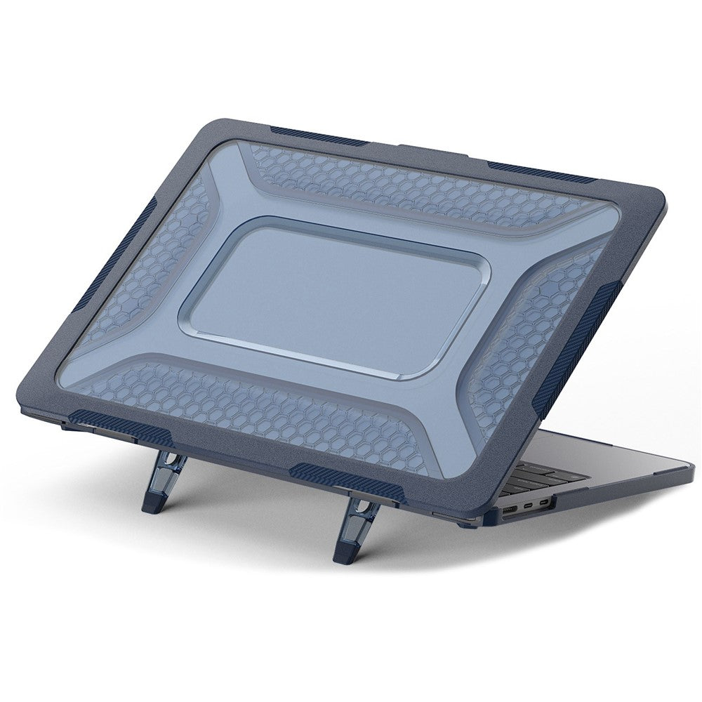 For MacBook Air 13 inch (2026) A3449 / (2025) A3240 / (2024) A3113 / (2022) A2681 Protective Case Anti-Scratch Laptop Hard PC Case with Kickstand