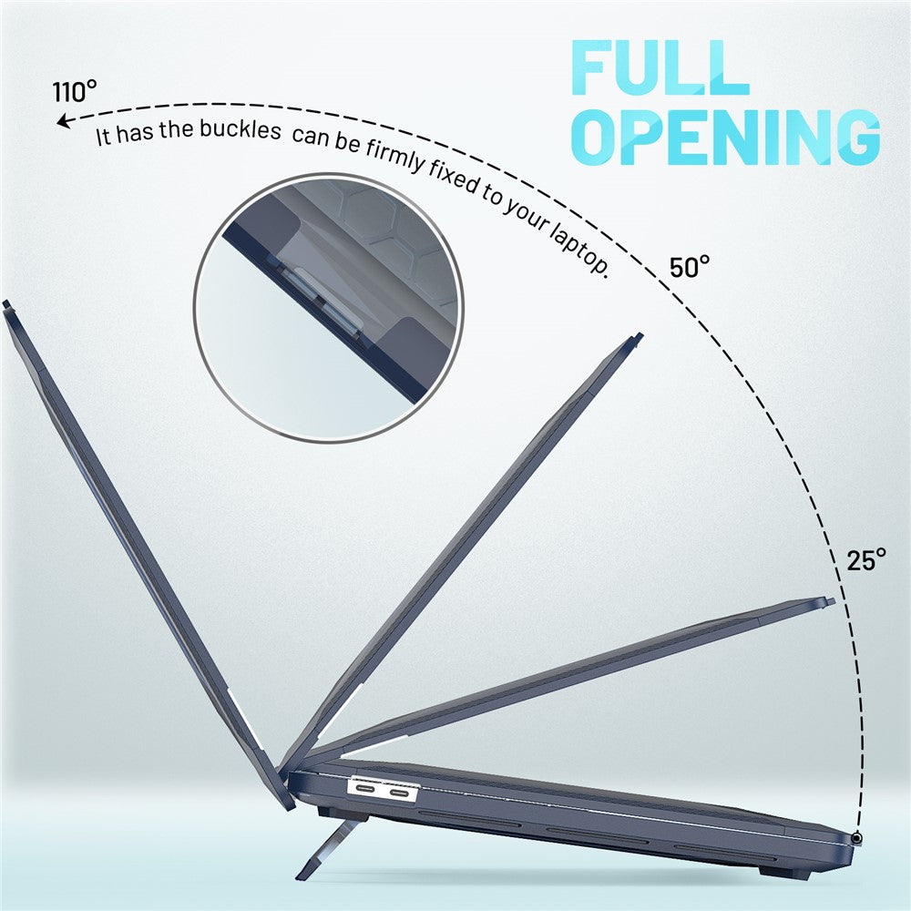 For MacBook Pro 16 inch (2019) A2141 Laptop Cover Dual Layer Hard PC Soft TPU Shell Case with Kickstand