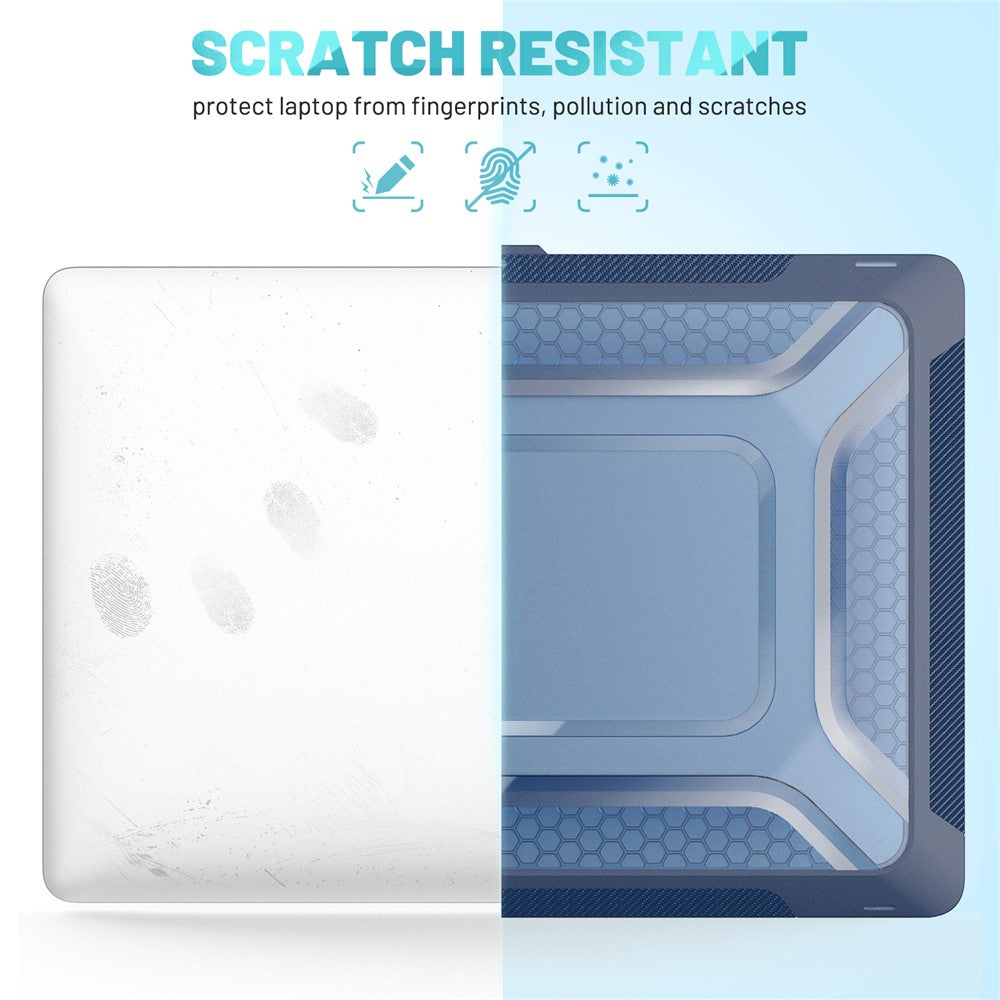 For MacBook Pro 16 inch (2019) A2141 Laptop Cover Dual Layer Hard PC Soft TPU Shell Case with Kickstand