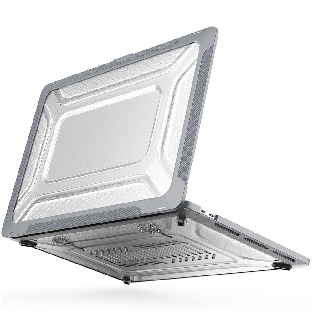 For MacBook Pro 16 inch (2019) A2141 Laptop Cover Dual Layer Hard PC Soft TPU Shell Case with Kickstand