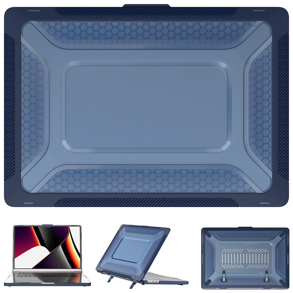 For MacBook Pro 16 inch (2026) A3429 A3428 / (2025) A3186 A3403 / (2024) A2991 / (2023) A2780 / (2021) A2485 M1 Pro / M1 Max Laptop Case Kickstand Hard PC Cover
