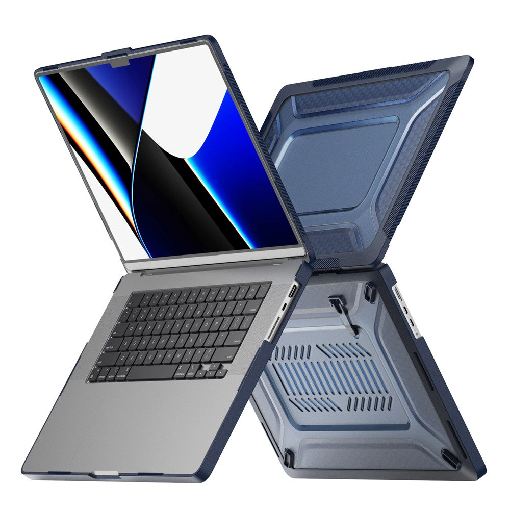 For MacBook Pro 16 inch (2026) A3429 A3428 / (2025) A3186 A3403 / (2024) A2991 / (2023) A2780 / (2021) A2485 M1 Pro / M1 Max Laptop Case Kickstand Hard PC Cover