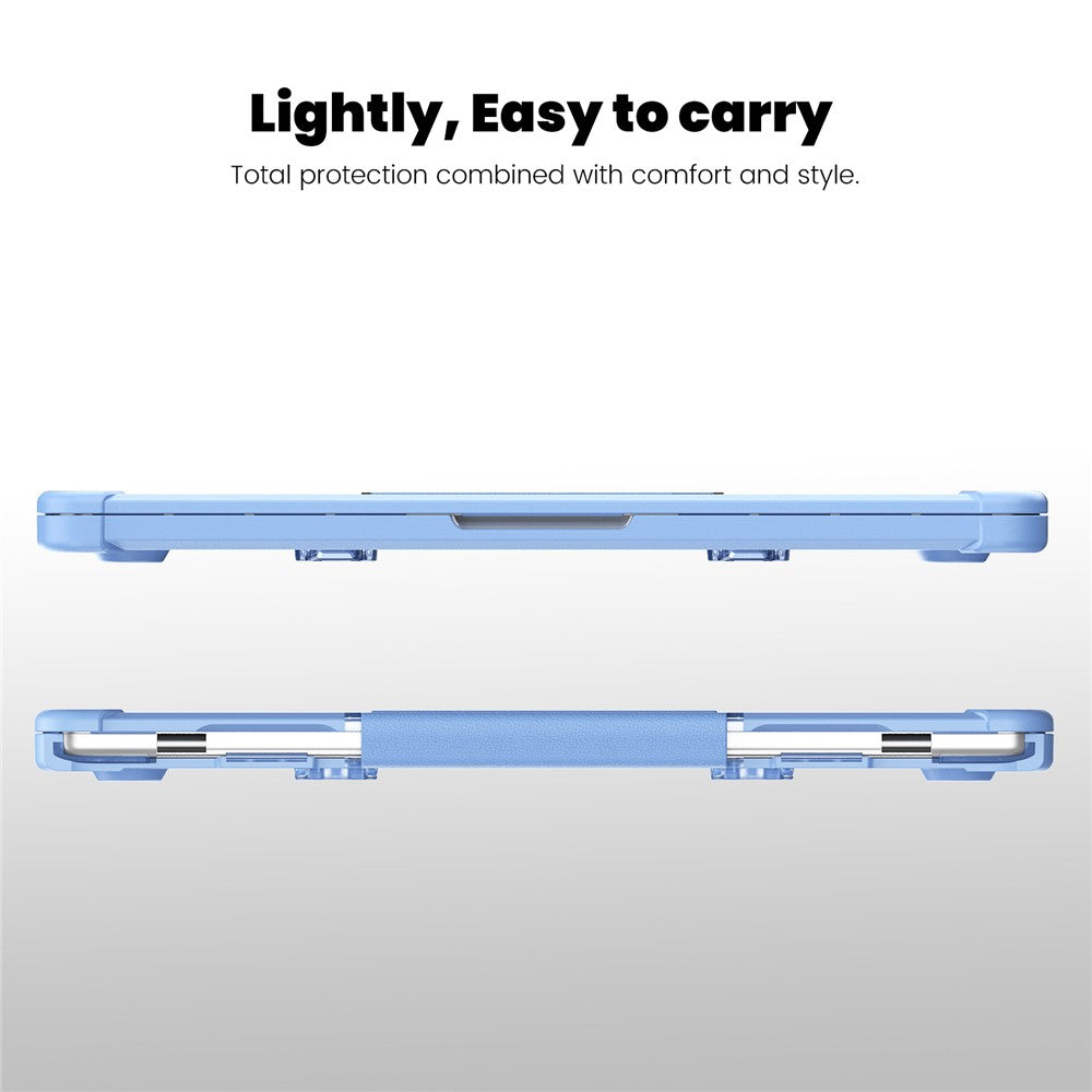 For MacBook Air 13 inch (2026) A3449 / (2025) A3240 / (2024) A3113 / (2022) A2681 Laptop Case PC + TPU Kickstand Heat Dissipation Cover