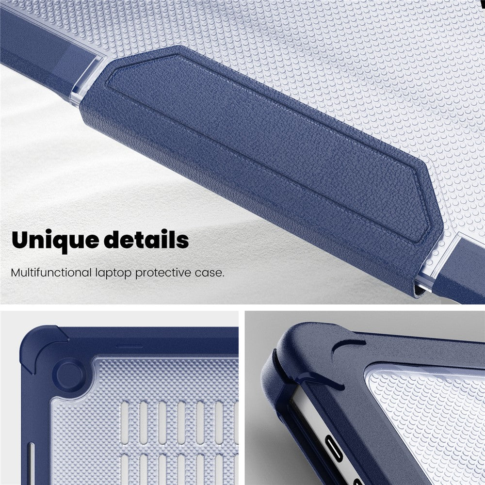 For MacBook Pro 13 inch (2018) / (2020) / (2022) (A2338 M1 / M2 A2289 A2251 A2159 A1989 A1706 A1708) PC+TPU Laptop Case