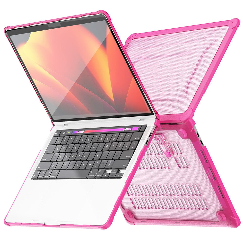 For MacBook Pro 13 inch (2018) / (2020) / (2022) (A2338 M1 / M2 A2289 A2251 A2159 A1989 A1706 A1708) PC+TPU Laptop Case