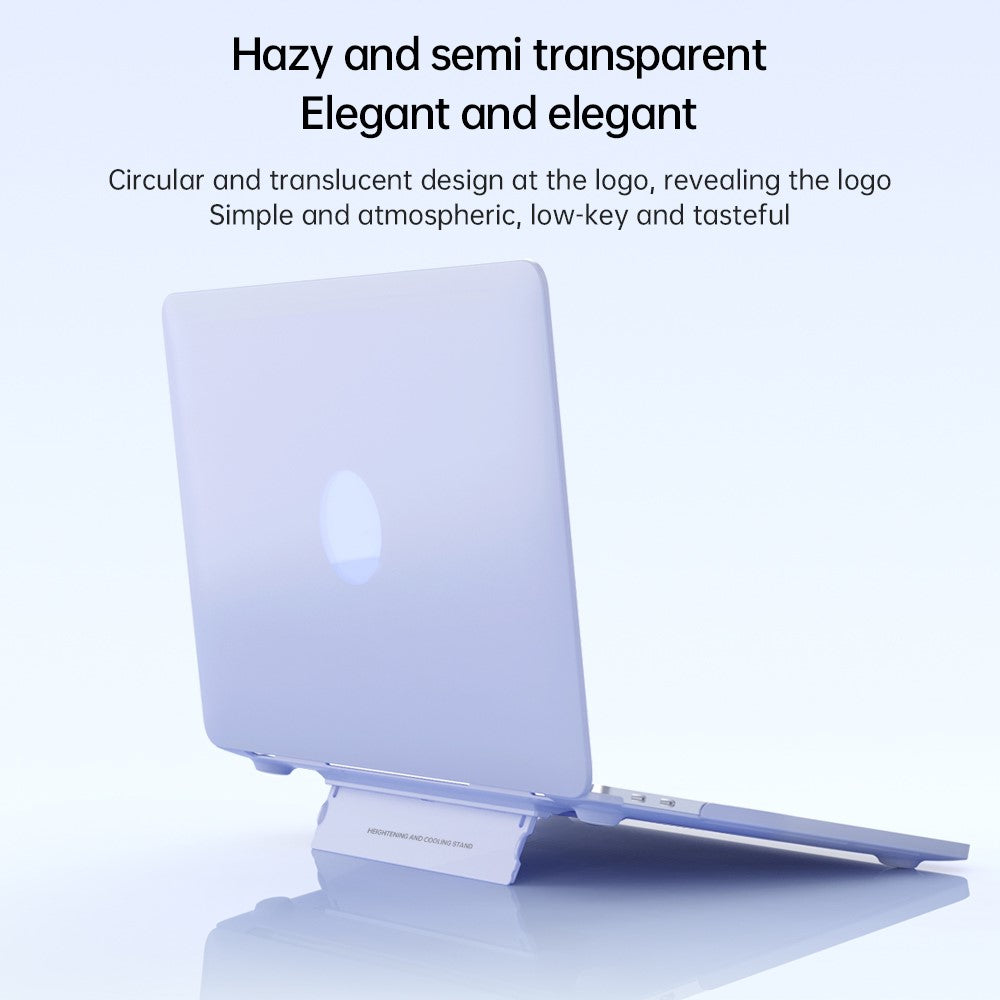 For MacBook Air 13 inch (2018) A1932 / (2020) / (2021) A2179 A2337 Laptop PC Protective Case Heat Dissipation Kickstand Cover