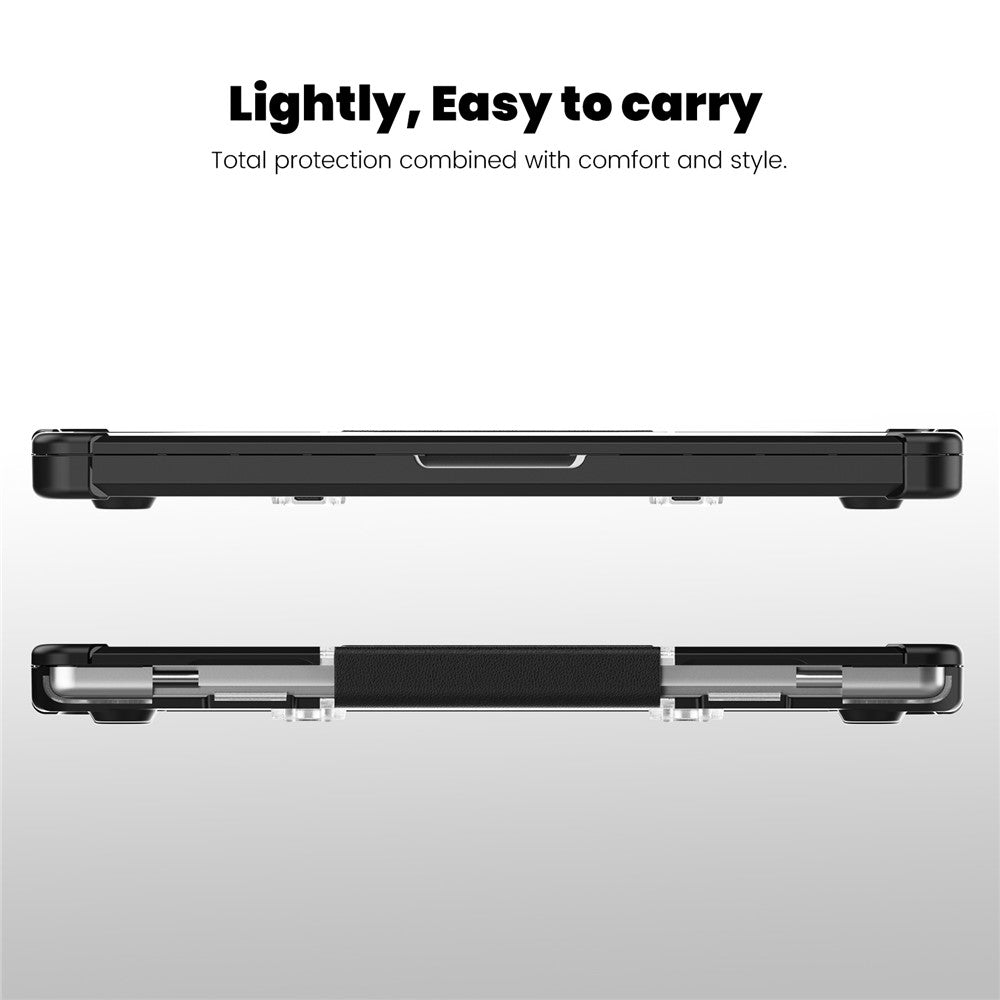 For MacBook Pro 14 inch (2026) A3427 A3426 / (2025) A3434 A3112 A3185 A3401 / (2024) A2918 A2992 / (2023) A2779 / (2022) / (2021) A2442 Heat Dissipation Hard PC+TPU Laptop Case with Kickstand