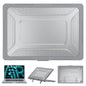 For Macbook Air 15 inch (2026) A3448 / (2025) A3241 / (2024) A311 / (2023) A2941 Anti-Slip Laptop Case Honeycomb Heat Dissipation Kickstand PC+TPU Cover