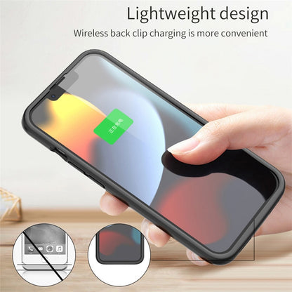 B98 For iPhone 13 6.1 inch 7000mAh Rechargeable Extended Battery Charging Case Compatible with MagSafe Wireless Charger (Support Audio)