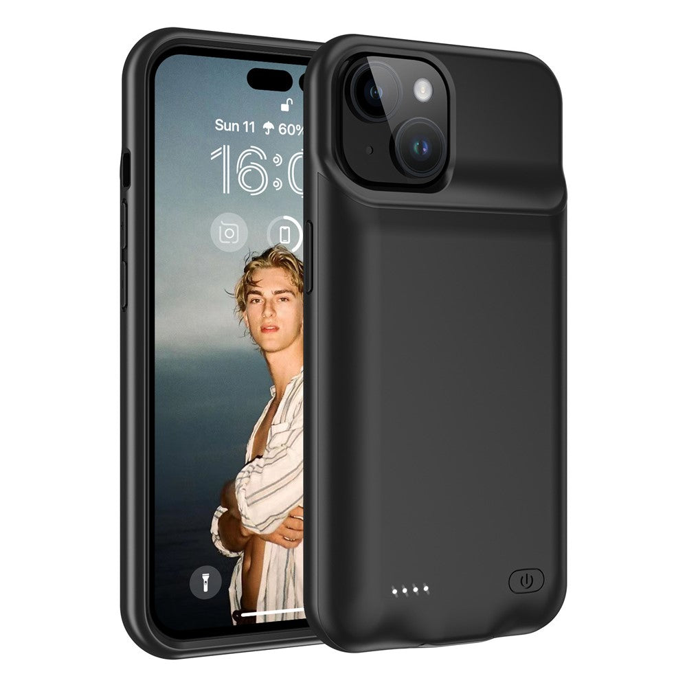 Battery Case for iPhone 15 , 7000mAh Rechargeable Battery Pack Charging Phone Case
