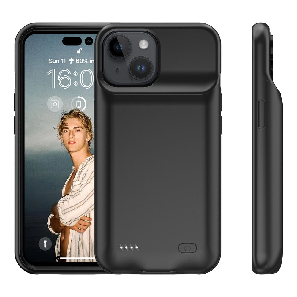 Battery Case for iPhone 15 , 7000mAh Rechargeable Battery Pack Charging Phone Case