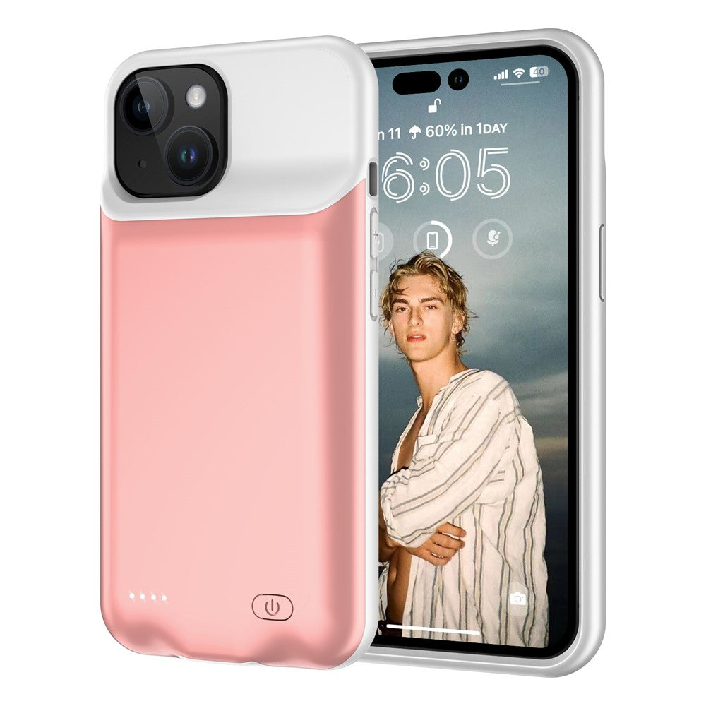 Battery Case for iPhone 15 , 7000mAh Rechargeable Battery Pack Charging Phone Case