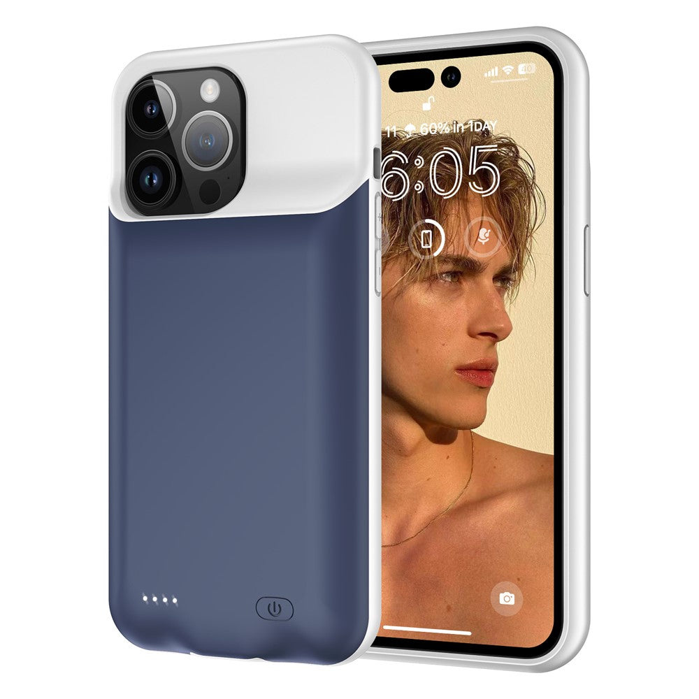7000mAh Battery Case for iPhone 15 Pro , Rechargeable Power Bank Phone Case