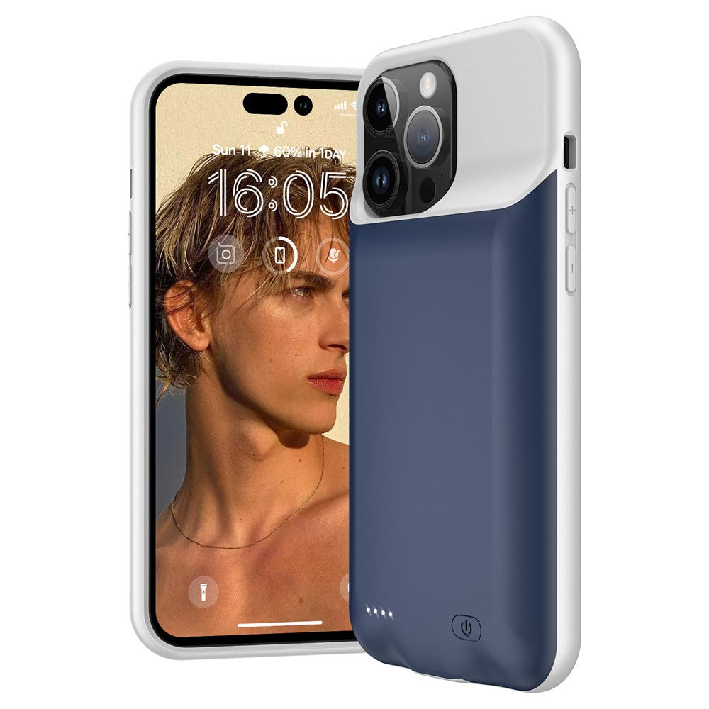 7000mAh Battery Case for iPhone 15 Pro , Rechargeable Power Bank Phone Case