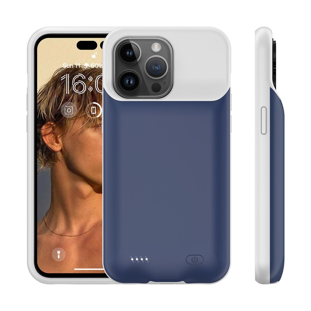 7000mAh Battery Case for iPhone 15 Pro , Rechargeable Power Bank Phone Case