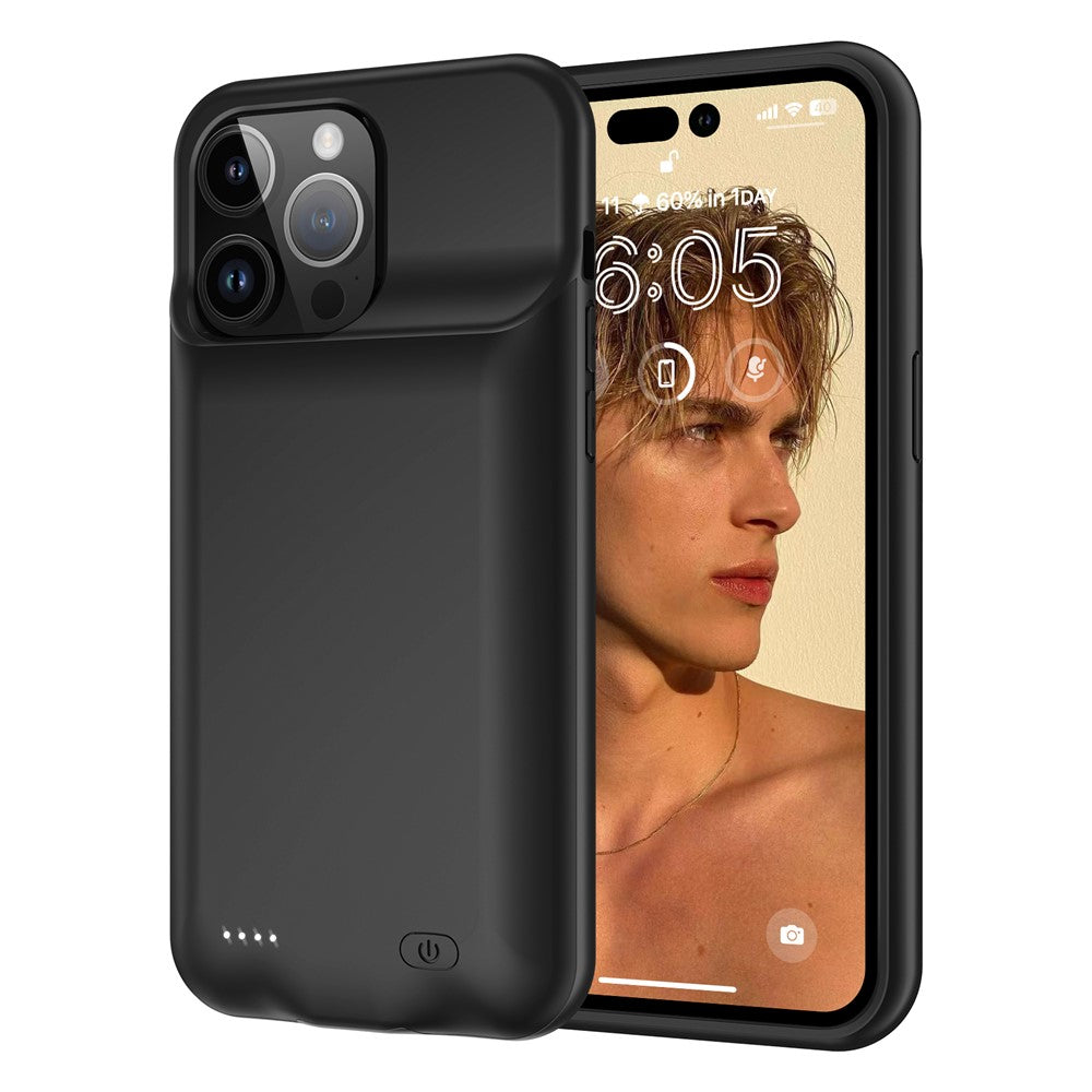 7000mAh Battery Case for iPhone 15 Pro , Rechargeable Power Bank Phone Case