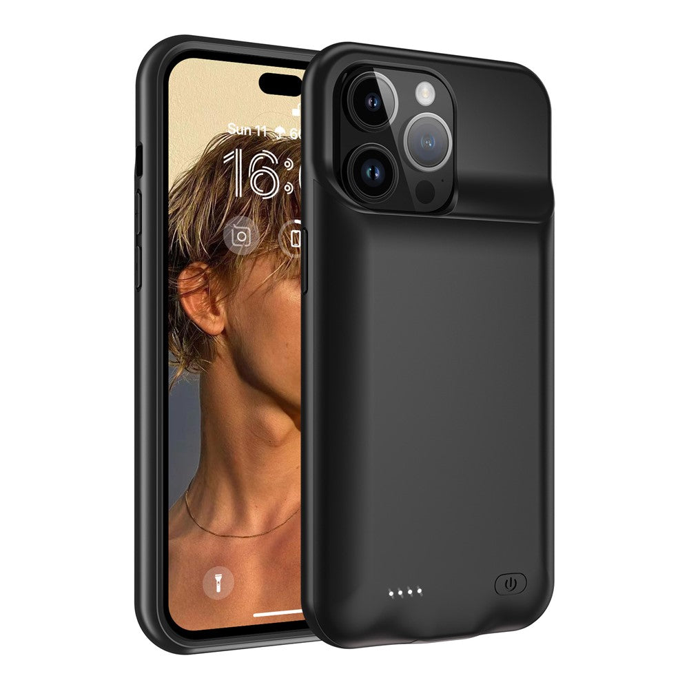 D98 Battery Case for iPhone 15 Pro Max , 8500mAh Extended Rechargeable Charging Phone Case