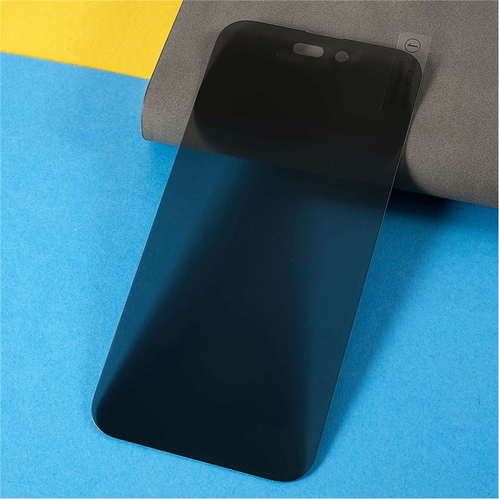 For iPhone 14 Pro 6.1 inch Anti-spy Tempered Glass Full Glue Wear-resistant HD Full Screen Covering Protector Film