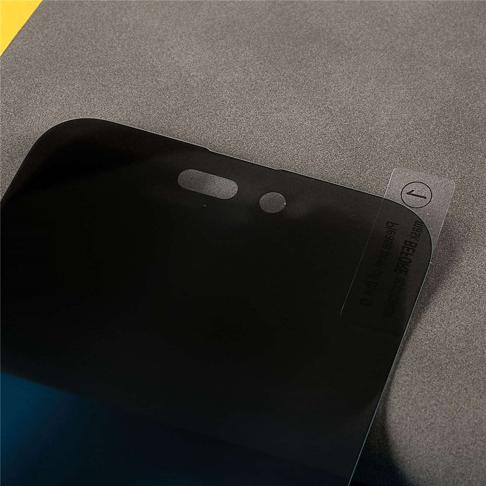 For iPhone 14 Pro 6.1 inch Anti-spy Tempered Glass Full Glue Wear-resistant HD Full Screen Covering Protector Film