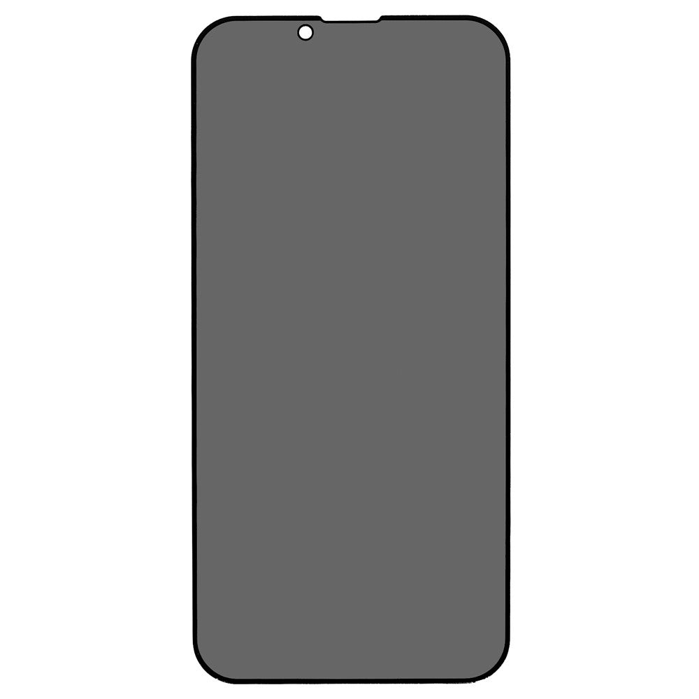 For iPhone 14 6.1 inch Full Covering High Aluminium-silicon Glass Film Anti-peep Privacy Protection Anti-wear Full Glue Silk Printing Tempered Glass Screen Protector