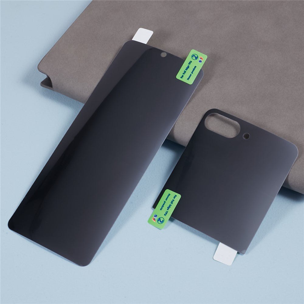 For Samsung Galaxy Z Flip7 FE 5G / Z Flip6 5G Anti-Spy PET Screen Protector Front Screen + Back Screen Matte Film