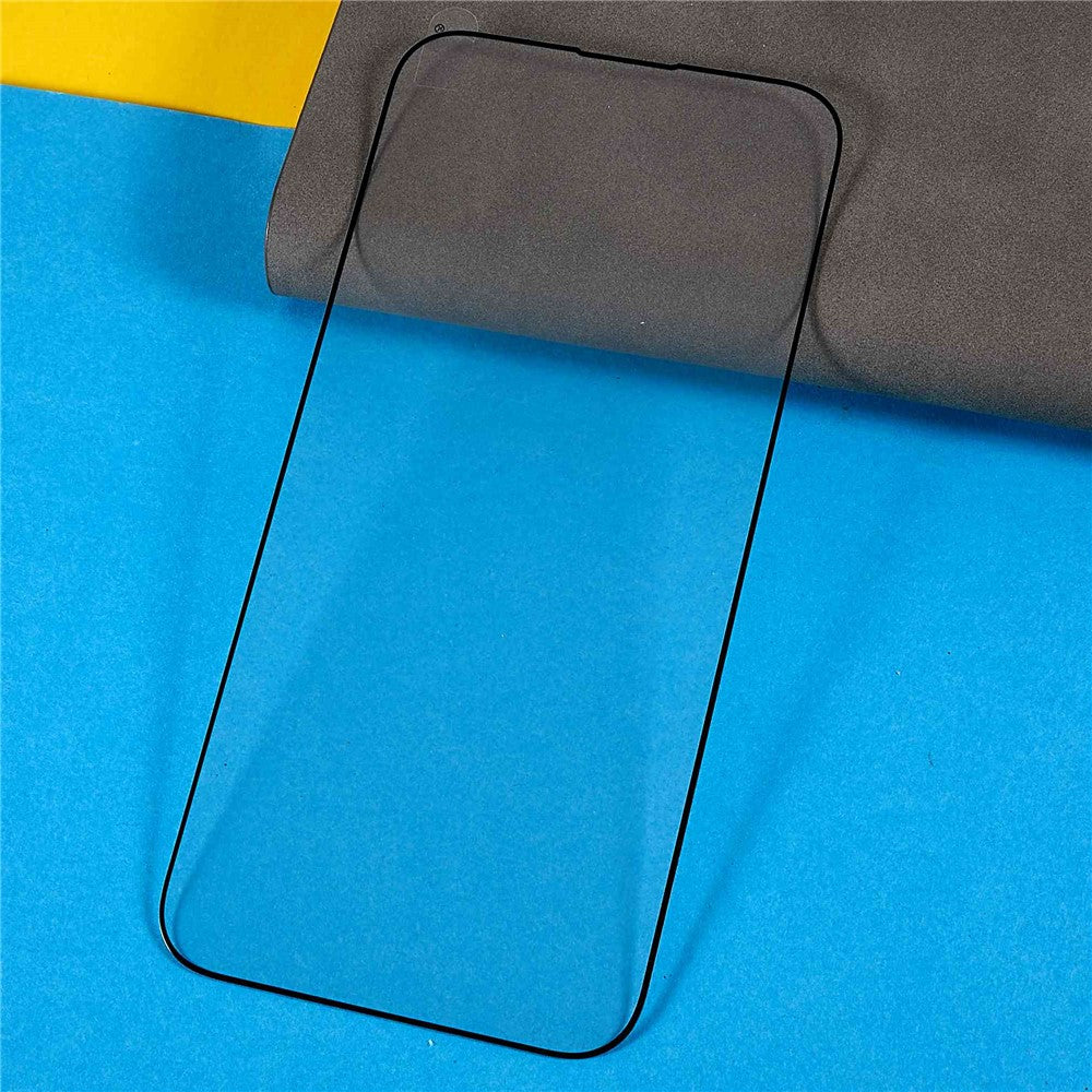 For iPhone 16 Pro Max Full Screen Protector Silk Printing Tempered Glass Film