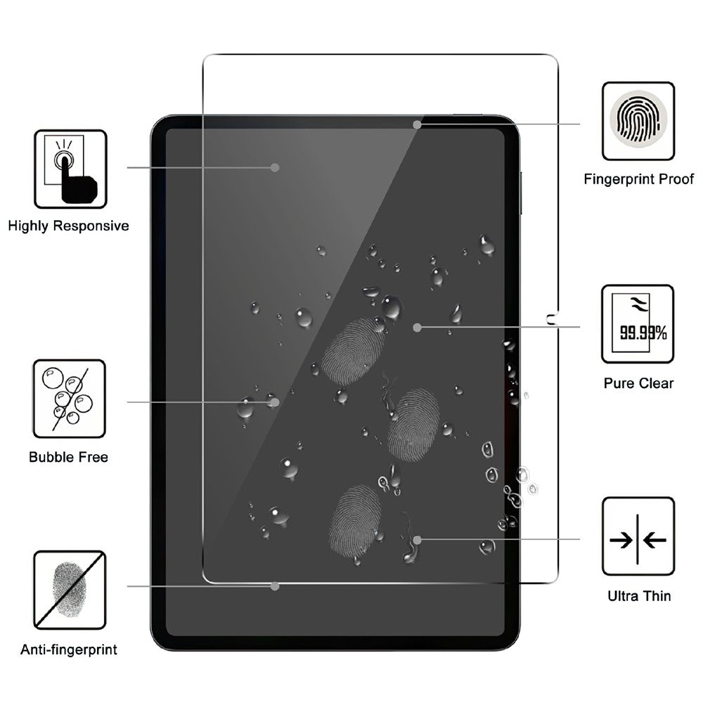 For Xiaomi Poco Pad X1 / Pad 8 Pro / Pad 8 / Pad 7 Pro / Pad 7 Tempered Glass Screen Protector 2.5D Straight Edge Screen Film